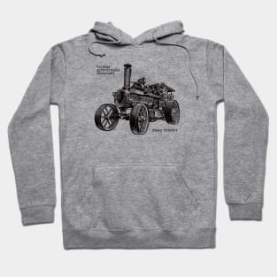 Grunge steam tractor Hoodie